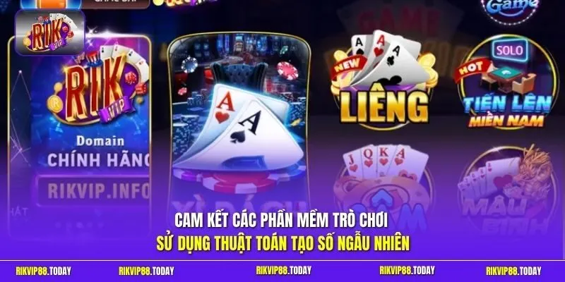Cam kết các phần mềm trò chơi sử dụng thuật toán tạo số ngẫu nhiên