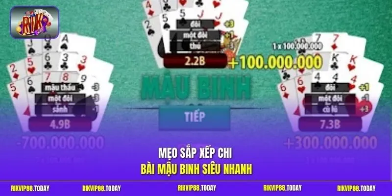 Bài Mậu Binh | Sắp Xếp 3 Chi Chuẩn Xác, Lật Kèo Trong 10s 4 Sunwin Mẹo sắp xếp chi bài Mậu Binh siêu nhanh