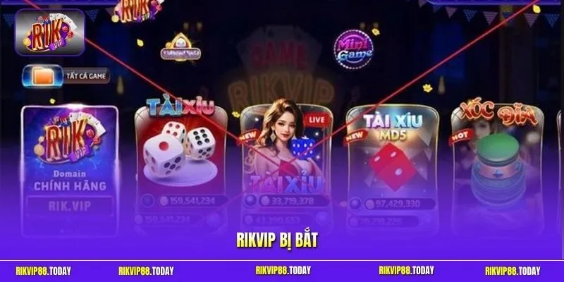 Rikvip bị bắt